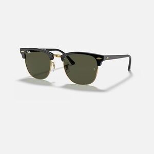 Ray-Ban Black and Gold Clubmaster Sunglasses
